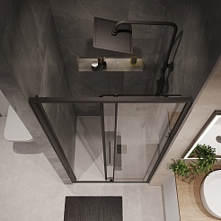 Niagara Душевая дверь в нишу Nova 100x195 NG-84-10AB – фотография-10